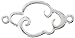 Amoracast Sterling Silver Link Cloud 9x15mm, 9 x 15mm