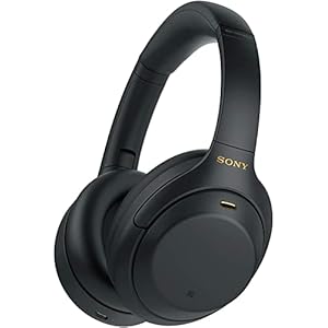 Sony WH1000XM4 Noise Cancelling draadloze Bluetooth headset (geoptimaliseerd voor Alexa en Google Assistant, 30 uur batterijduur, optimaal voor werken thuis, microfoon voor handsfree bellen) zwart