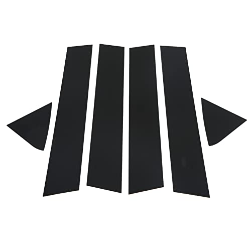 Door Pillar Post Trim Set Car Side Door Window Trim 6pcs Pillar Post Decal Trim Gloss Black Side Door Window Cover Trim Replacement for Charger (Charger 2006-2010)