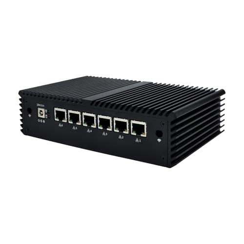 Image of Qotom Fanless Mini PC 6 Intel i210 LAN CPU i5-7200U Router Barebone