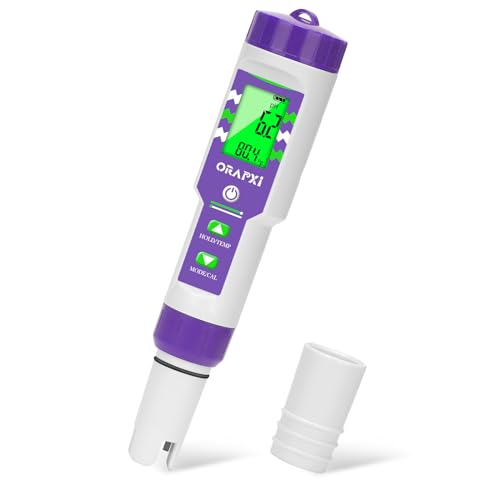 ORAPXI Pool pH Meter and Salinity Tester 6 in 1...