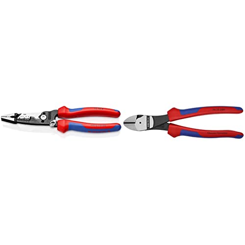 KNIPEX High Leverage Angled Diagonal Cutter and Wire Stripper Combo