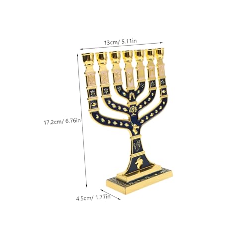 Bougeoir de table Luxshiny multi-emplacements en métal pour centre de table chic - 3