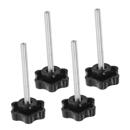 ibasenice 4 Piezas Kit de Perillas de Mano Estrella Andador Tornillos Roscados con Junta de Plástico Accesorios Resistentes para Plataforma Rodillos y Fijación Repuestos para Movilidad