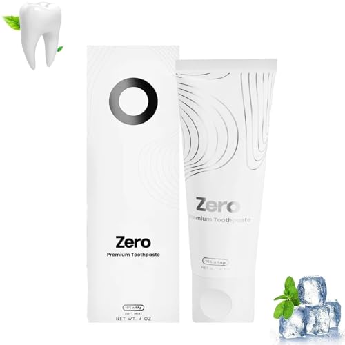 Pasta de dientes Zero con 10% de nanohidroxiapatita para una protección avanzada del esmalte, pasta de dientes sin flúor para dientes sensibles (1 Pcs)