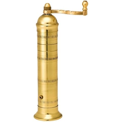 Pepper Mill Imports Atlas Pepper Mill, Brass, 9" Cover