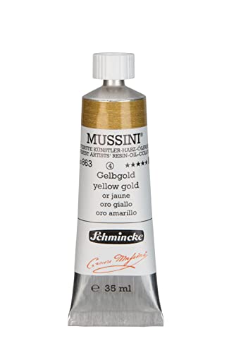 Huile Mussini Oils Yellow Gold Schmincke 35ml la quintessence du pigment haut de gamme