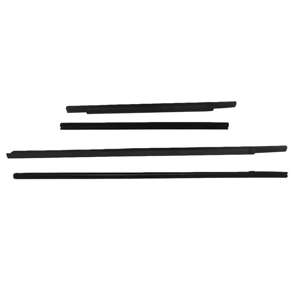 Mzxygkli One Color Car Window Weather Strip 4Pcs Window Weatherstrip Side Door Outer Moulding Trim Sealing Belt For Frontier For Navara For D22 1994-2018 Crew Cab 4Door