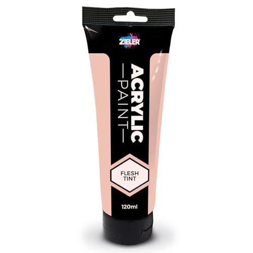 Zieler Peinture acrylique de qualité supérieure 120 ml (teinte chair)