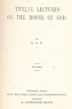 Hardcover Twelve Lectures on the House of God Book