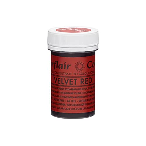 Art of Cake / Sugarflair Spectral Paste Konzentrat Färbung - Velvet Red, 25 g (1 Stück)