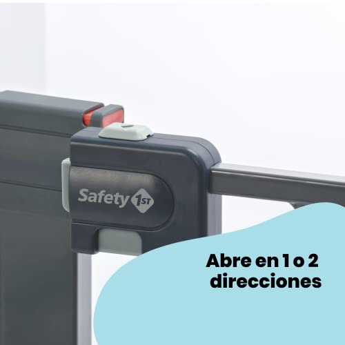 Miniatura 7 de Safety 1st Puerta De Seguridad Para Bebés Extensible Con Fácil Cierre, Puerta De Escalera A Presión Sin Necesidad De Taladrar También Se Puede Usar Para Mascotas , Negra