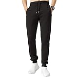 Generisch Herren Mode Wanderhose Sports Sporthose Outdoor Hose Passform Fahrradhose Locker Wanderhosen Casual Lauflhosen Bequem Freizeithose Modern High Waist Hose Trainingshose(1-Schwarz,XXL)