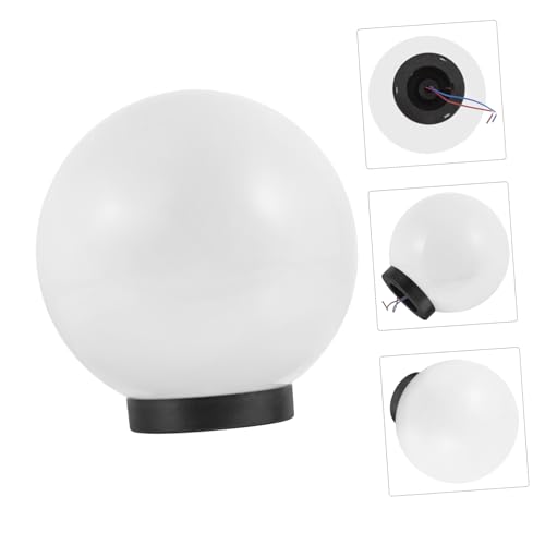 Pantalla de Lámpara de Globo de plástico claro resistente al clima para farolas exteriores 4