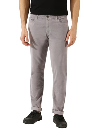 Image of Thomas Scott Men Mid Rise Slim Fit Corduroy Chino Pants