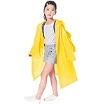 Infantiles Impermeable Chubasquero, EVA Abrigo Pon...: 【Material superior】: Nuestro impermeable para niños está hecho de material EVA ecológico, no tóxico y sin olor, completamente impermeable y transpirable, duradero para uso repetido. 【Tamaño y color】: el grosor del impermeable es de aproximadamente 0,...