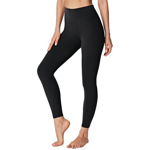 Heathyoga Womens Leggings with Pocket Buttery Soft Leggings for Women High Waisted Leggings Tummy Control Yoga Pants Black Cover
