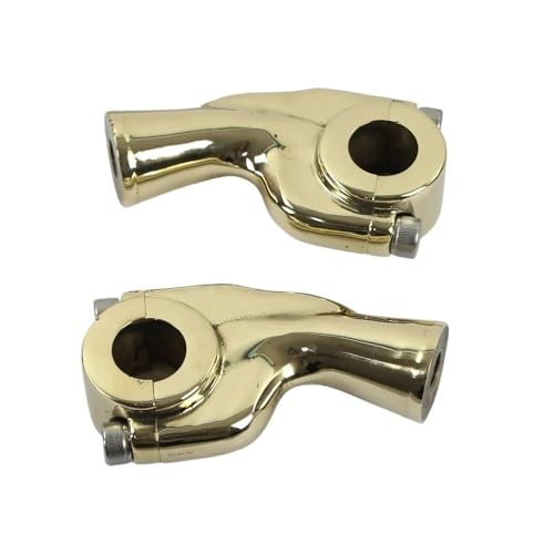 Pince rehausse guidon moto 1 ou 7/8 pouces en laiton Chopper