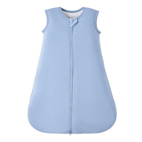 Image of Duomiaomiao Buttery Soft Rayon Made from Bamboo Baby Sleep Sack 6-18 Months 1.0 TOG, Premium Baby Sleeping Bag 2-Way Zipper for Babies