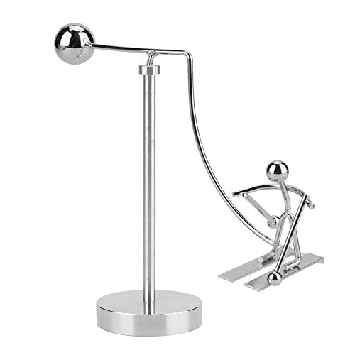 Skiing Iron Model Abstract Rotating Tumbler Exotic Crafts Decorations for Home Office Bedroom Gifts