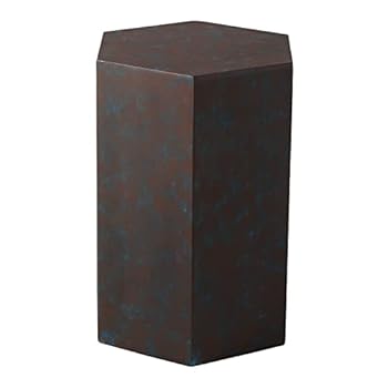 Alternative view of SUNBURY Indoor Outdoor 20" Hexagon Side Table, Concrete End Table Coffee Table, Dark Brown Morden Decor Side Table for Garden, Living Room, Bedroom