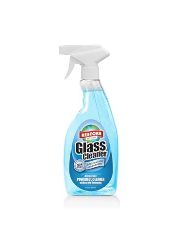 Restore Naturals Window and Glass Invisible Multi Surface Car Glass, Window, Mirror, Automotive Glass Cleaner Cleaner - 22 Fl. Oz.