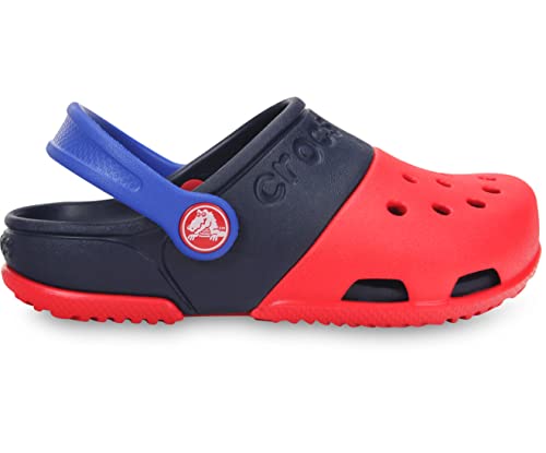 crocs Kids' Electro II Clog (Toddler/Little Kid),Red/Navy,5 M US Toddler