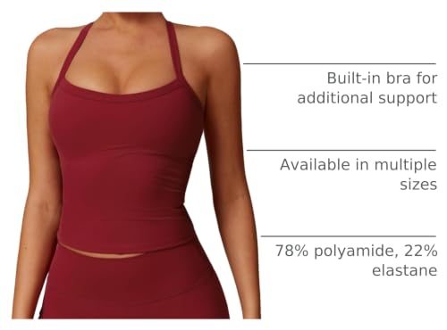 Image of QBGJTD Womens Longline Sports Bras Cross Back Active Gym Yoga Padded Workout Crop Tank Top with Built in Bra