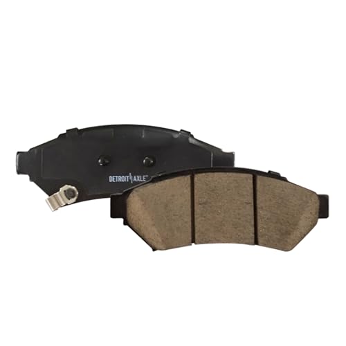 Image of Detroit Axle - Front Ceramic Brake Pads for 2004 Pontiac Grand Prix | Ceramic Brake Pads w /Hardware Replacement