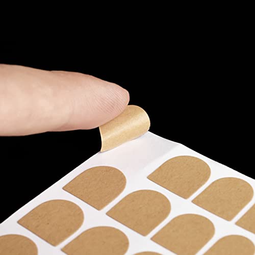 Adonpshy False Nail Tape False Nail Glue Sticker Clear Invisible Jelly Gel Paper Double-Sided Brown #TOP3