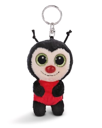 NICI Schlüsselanhänger GLUBSCHIS Marienkäfer Lily May 9cm - schwarz - Treuer-Plüschbegleiter für Rucksack oder Tasche Schlüsselhalter für klein und Groß | 62590