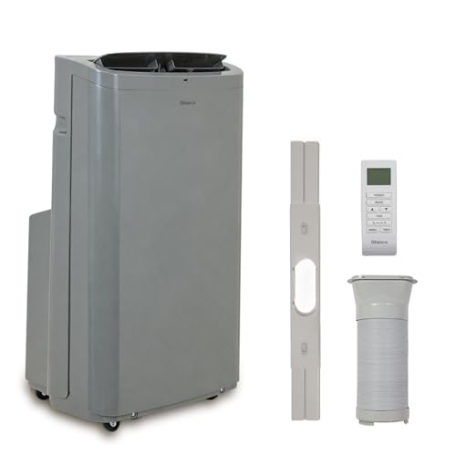 Shinco 14,000 BTU Grey Portable Air Conditioner with Heater up to 700 Sq. Ft, Ac Heater Combo Window Unit, Portable AC Unit with Dehumidifier & Fan, Cools & Heats,Remote Control and Window Kit