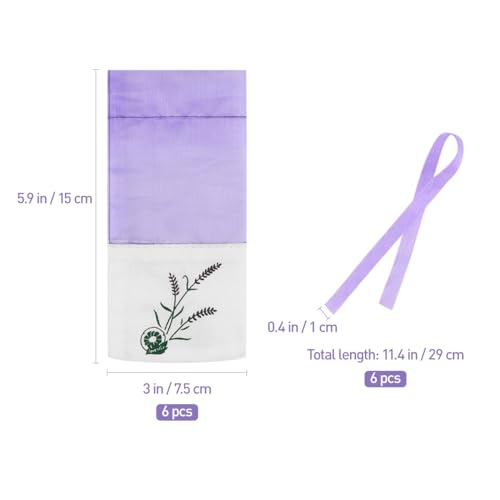 Bolsas de saquito de lavanda LALAFINA 6 piezas miniatura 3