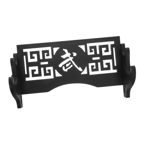 Support mural pour sabres katanas présentoir ajouré noir POPETPOP