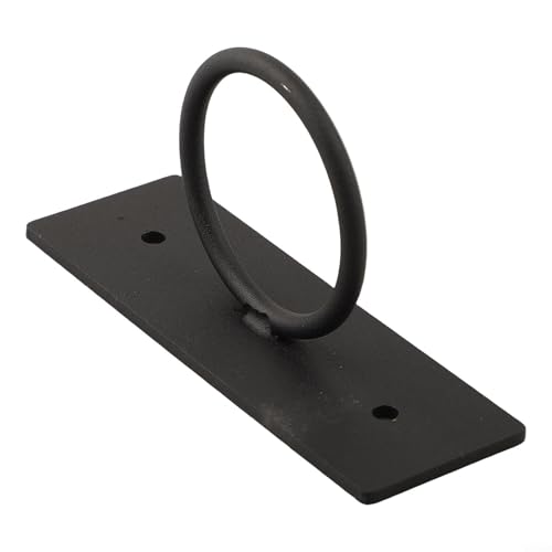 Support de corde en acier inoxydable circulaire noir pour barrière extérieure - 5
