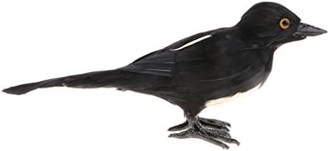 Realistic Magpie Statue, Simulation Bird Animal Model Toy for Kids, Educational Toy, Birthday Gift