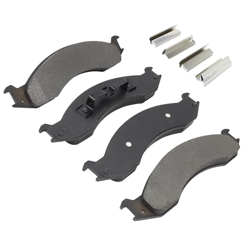 Image of QUALITY-BUILT Front Semi-Metallic Brake Pads, Premium 1001-0557M, Compatible with 1992-1994 Ford (E-250 Econoline, E-350 Econoline, E-350 Econoline Club Wagon)