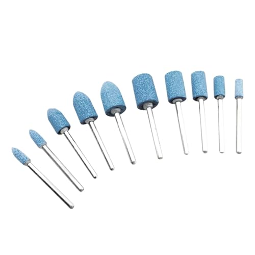 Outils électriques rotatifs avec tête de roue polissage abrasive montée 4 à 10mm, 10 pièces