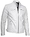 Blingsoul Real Leather Jacket Men- Black Leather Jacket | [1123983] D1 Off White, M