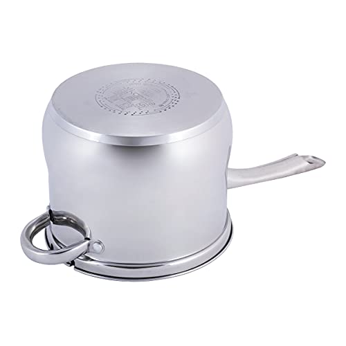 3.5L Frittiertopf Friteuse Frites Kochtopf Frittierpfanne Pommestopf mit Frittierkorb Pommes Induktionsgeeignet Tempura