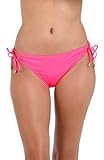 La Blanca Women's Island Goddess Side Tie Hipster Swimsuit Bottom, Bright Pink, 10