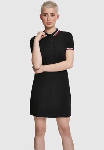Urban Classics Ladies Polo Mujer Vestido Corto Negro M 100% algodón
