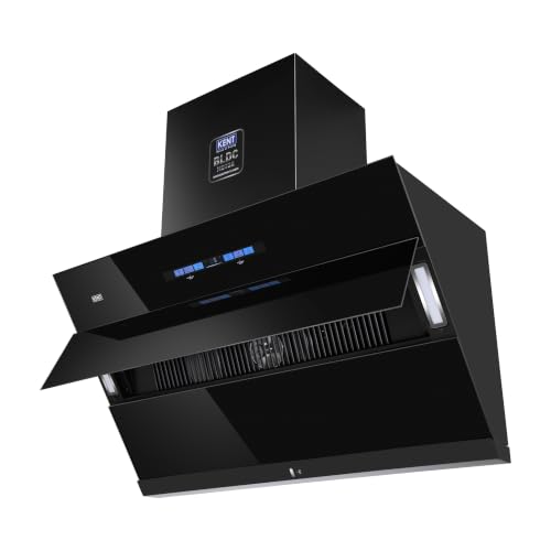 Image of KENT Stax S2 90 cm Inclined Openable Flap Design Kitchen Chimney | BLDC Motor | Powerful Suction 1900m /hr | Gesture & Touch Control | Auto Clean | LED Light | 5 Yrs Motor+2 Yrs Comprehensive Warranty