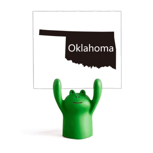 Mémo support grenouille Oklahoma Ameusa pour bureau et dessin animé