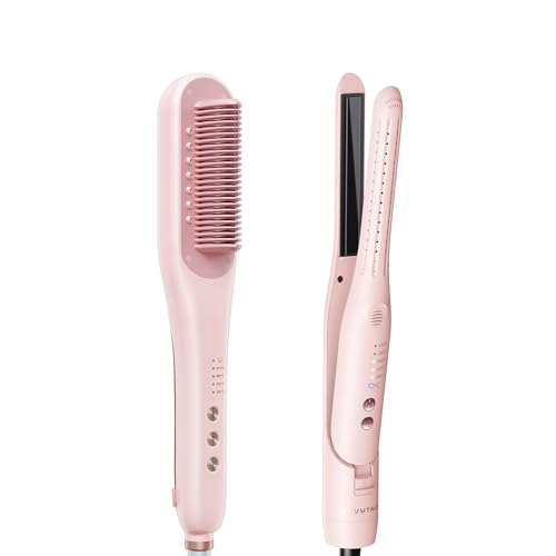 Image of Wavytalk Steamline Pro Steam Straightener Brush Pink and Cool Curl Pencil Airflow Styler