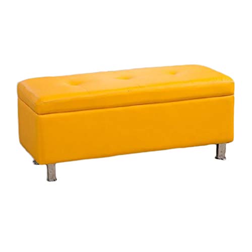 Stockage Ottoman cube coffre de rangement noir 60cm