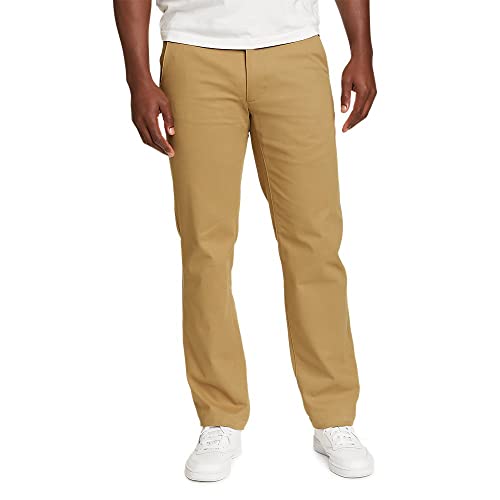 Eddie Bauer Men's Flex Wrinkle-Resistant Sport Chinos - Classic, Saddle, 32W x 32L