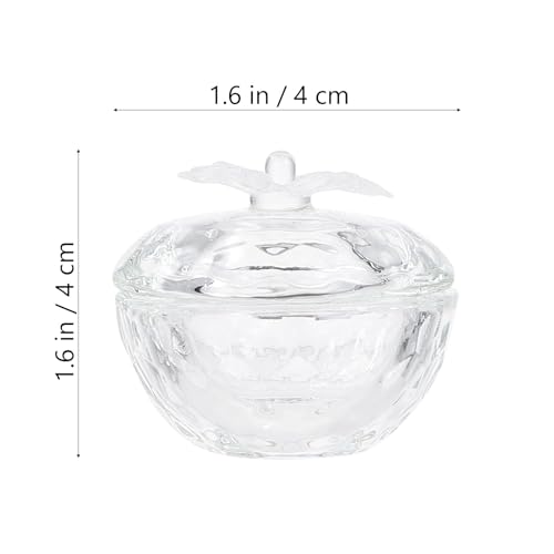 Conjunto 6 Vasos de Cristal para Manicura con Tapa miniatura 2