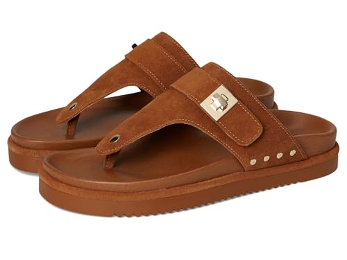 Steve Madden Women's Thona Sandal, Chesnut Suede, 10