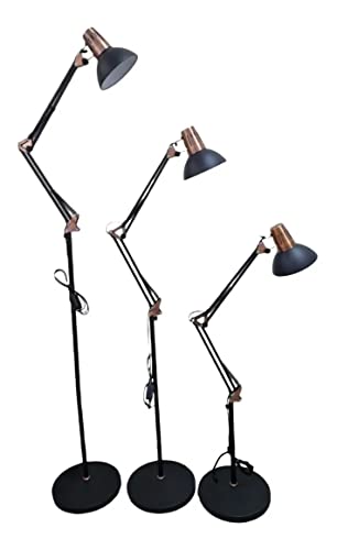 Luminária Articulável Pedestal Bancada Multiuso Sofisticada